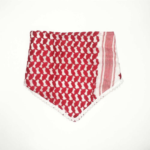red keffiyeh bib